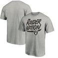 thumbnail image 1 of Men's Heathered Gray Las Vegas Raiders Hometown Collection Raider Nation T-Shirt, 1 of 3