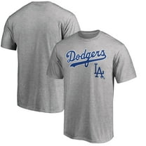Men's Heathered Gray Los Angeles Dodgers Cooperstown Wahconah T-Shirt
