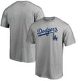 thumbnail image 1 of Men's Heathered Gray Los Angeles Dodgers Team Lockup T-Shirt, 1 of 3