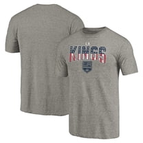 Men's Heathered Gray Los Angeles Kings Freedom Tri-Blend T-Shirt