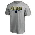 thumbnail image 1 of Men's Heather Gray Michigan Wolverines Team Unity Football T-Shirt, 1 of 3