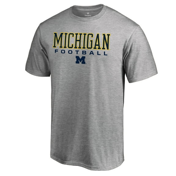 Men's Heather Gray Michigan Wolverines Team Unity Football T-Shirt