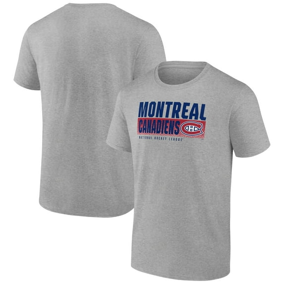 Men's Heathered Gray Montreal Canadiens Jet Speed T-Shirt