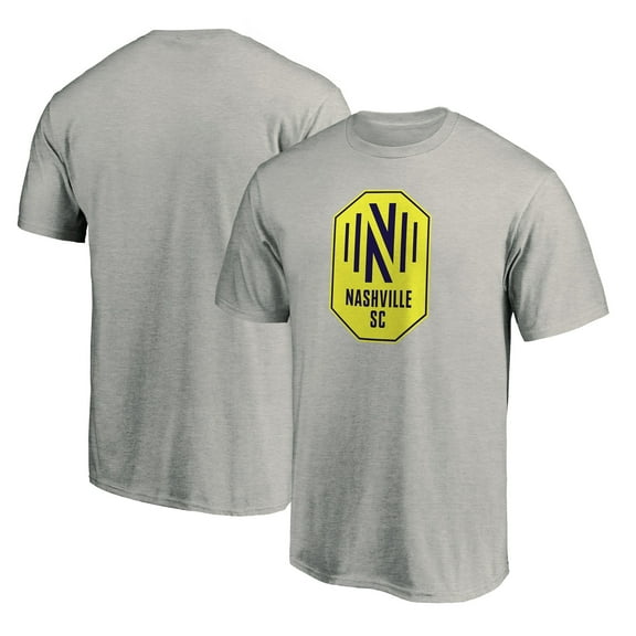 Men's Heathered Gray Nashville SC Logo T-Shirt