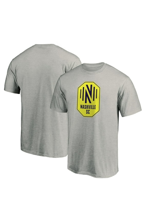 Men's Heathered Gray Nashville SC Logo T-Shirt