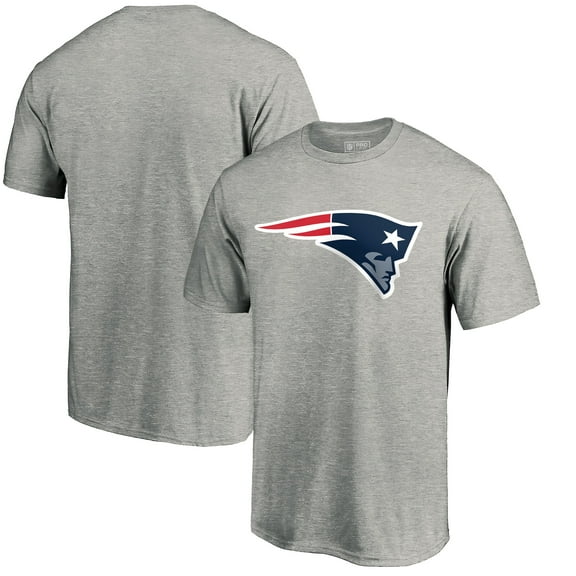 Men's Fanatics Heather Gray New England Patriots Primary Logo T-Shirt