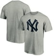 thumbnail image 1 of Men's Heathered Gray New York Yankees Cooperstown Collection Huntington Logo T-Shirt, 1 of 3