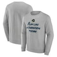 thumbnail image 1 of Men's Heathered Gray Notre Dame Fighting Irish Play Like A Champion Today Shamrock Pullover Sweatshirt, 1 of 3