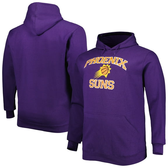 Men's Heathered Gray Phoenix Suns Big & Tall Heart & Soul Pullover Hoodie