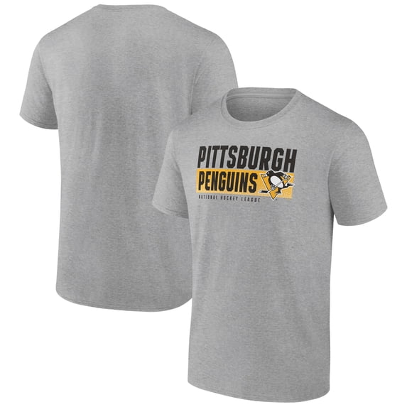 Men's Heathered Gray Pittsburgh Penguins Jet Speed T-Shirt