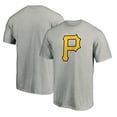 thumbnail image 1 of Men's Fanatics Heather Gray Pittsburgh Pirates Official Logo T-Shirt, 1 of 3