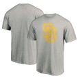 thumbnail image 1 of Men's Fanatics Heather Gray San Diego Padres Official Logo T-Shirt, 1 of 3