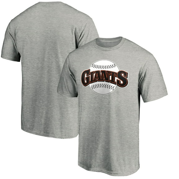 Men's Heathered Gray San Francisco Giants Cooperstown Collection Huntington Logo T-Shirt