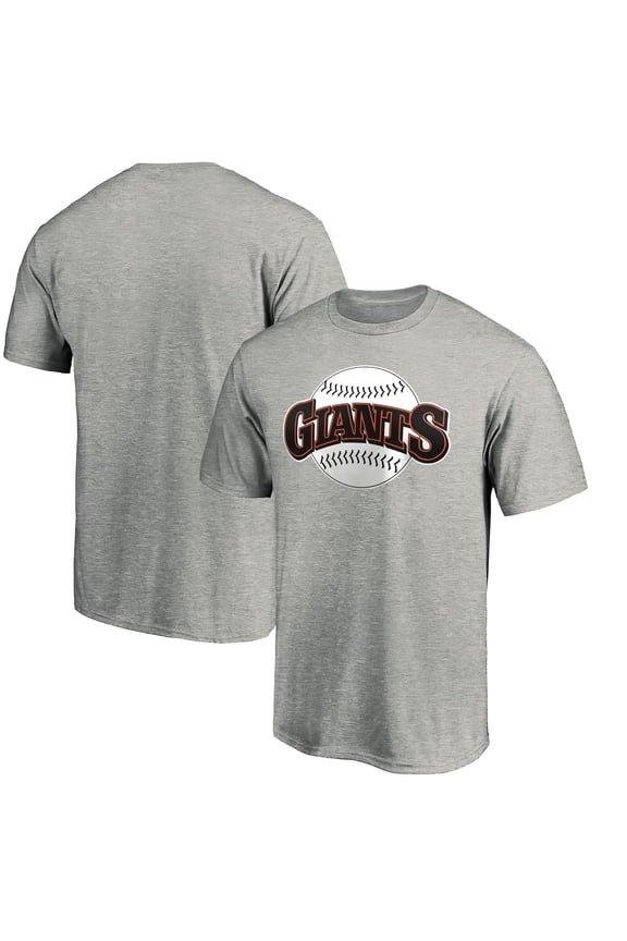 Men's Heathered Gray San Francisco Giants Cooperstown Collection Huntington Logo T-Shirt