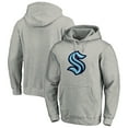 thumbnail image 1 of Men's Heathered Gray Seattle Kraken Primary Logo Pullover Hoodie, 1 of 3