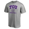 thumbnail image 1 of Men's Heathered Gray TCU Horned Frogs In Bounds T-Shirt, 1 of 3