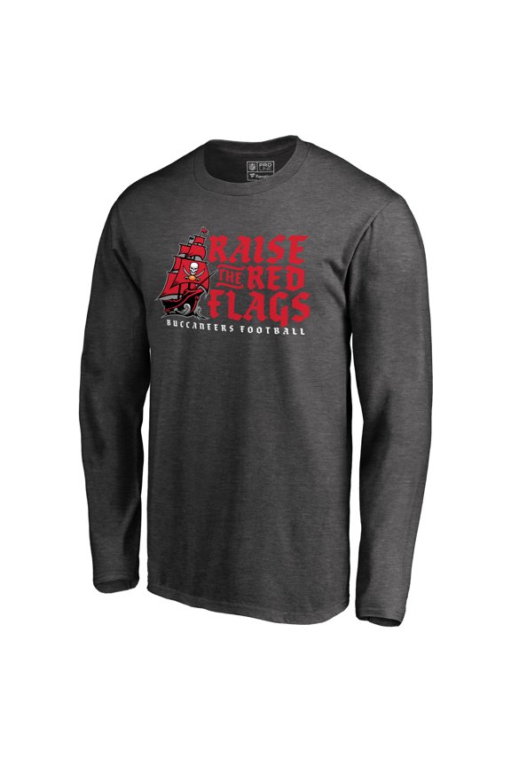 Men's Heathered Gray Tampa Bay Buccaneers Hometown Collection Long Sleeve T-Shirt