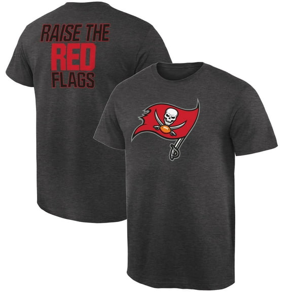 Men's Heathered Gray Tampa Bay Buccaneers Rally Logo T-Shirt