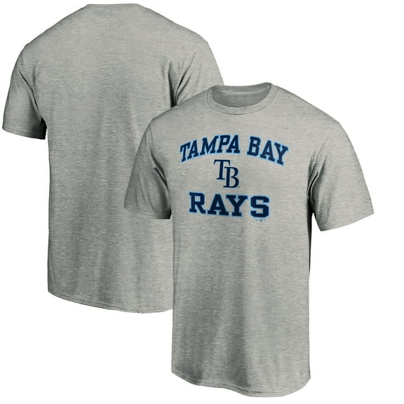 Men's Heather Gray Tampa Bay Rays Heart & Soul T-Shirt
