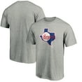 thumbnail image 1 of Men's Heathered Gray Texas Rangers Cooperstown Collection Huntington Logo T-Shirt, 1 of 3