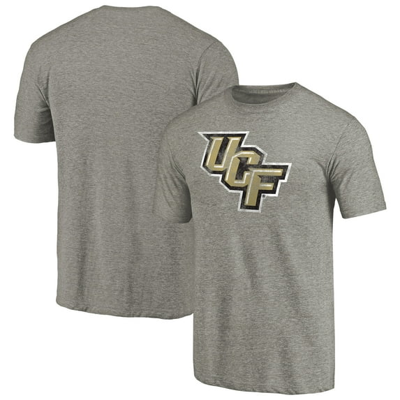 Men's Heathered Gray UCF Knights Primary Classic Logo Tri-Blend T-Shirt