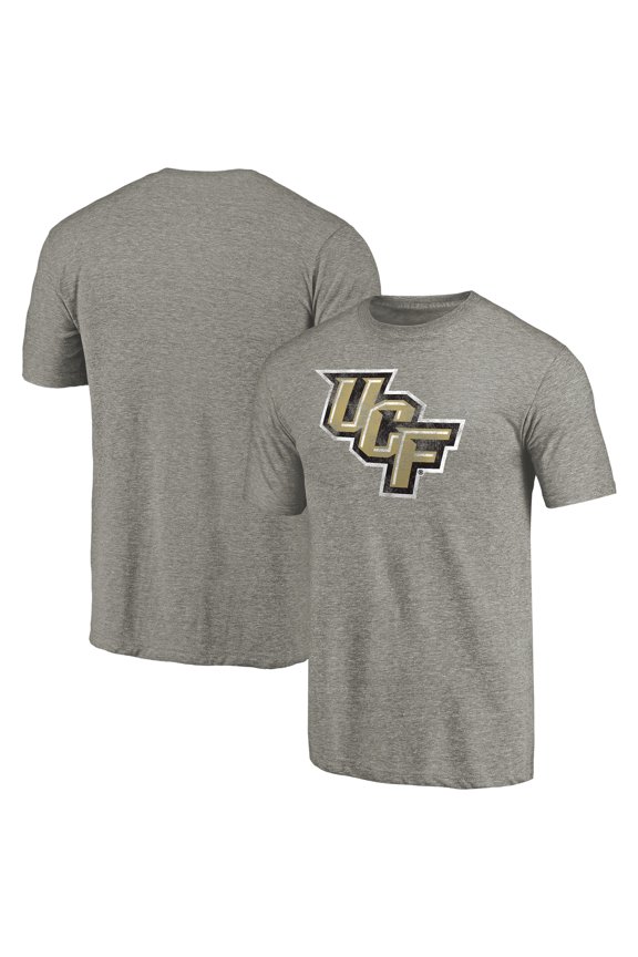 Men's Heathered Gray UCF Knights Primary Classic Logo Tri-Blend T-Shirt