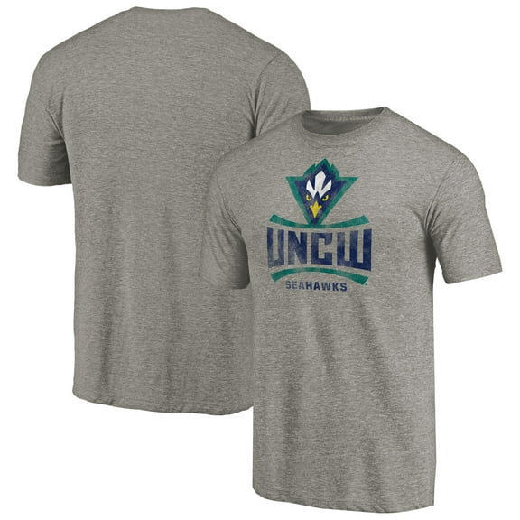 Men's Heathered Gray UNC Wilmington Seahawks Classic Primary Tri-Blend T-Shirt