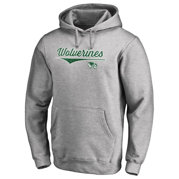 Men's Heathered Gray Utah Valley Wolverines American Classic Pullover Hoodie