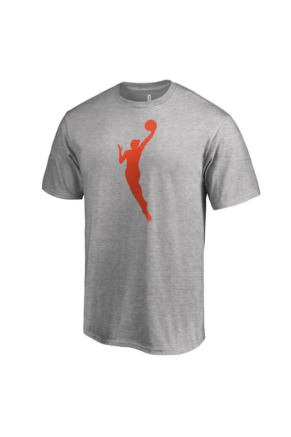 Men's Heathered Gray WNBA Gear Primary Logo T-Shirt
