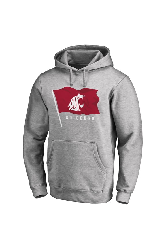 Men's Heathered Gray Washington State Cougars Hometown Collection Pullover Hoodie