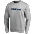 thumbnail image 1 of Men's Heathered Gray Washington Wizards Wordmark Pullover Sweatshirt, 1 of 3