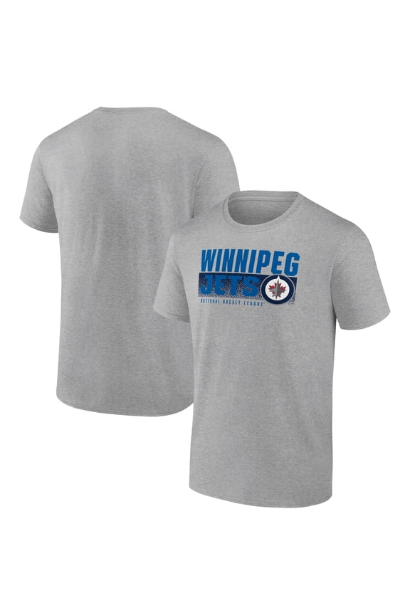 Men's Heathered Gray Winnipeg Jets Jet Speed T-Shirt