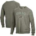 thumbnail image 1 of Men's Heathered Green Ohio Bobcats The Champ Tri-Blend Pullover Sweatshirt, 1 of 3