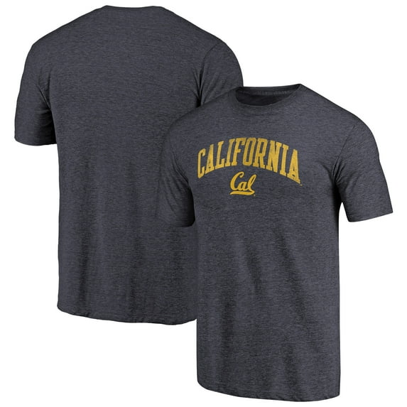 Men's Heathered Navy Cal Bears Hometown Arched City Tri-Blend T-Shirt