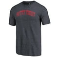 thumbnail image 1 of Men's Heathered Navy Ole Miss Rebels Arched Battle Cry Tri-Blend T-Shirt, 1 of 3
