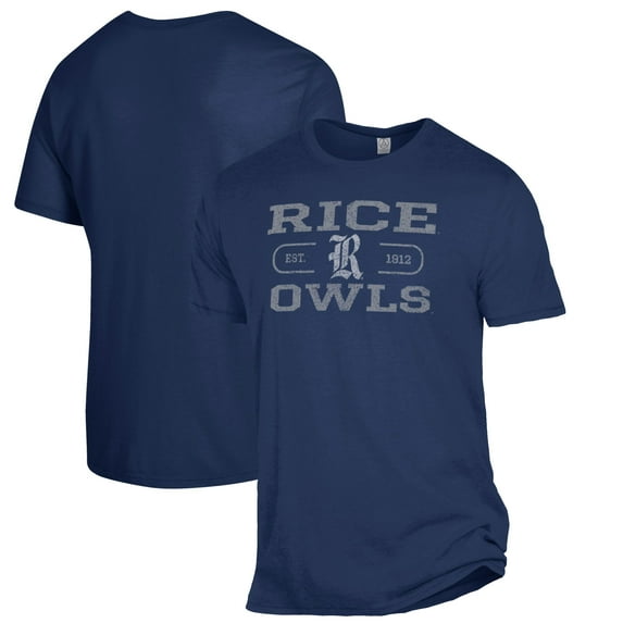 Men's Heathered Navy Rice Owls The Keeper T-Shirt