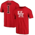 thumbnail image 1 of Men's Heathered Red Houston Cougars Greatest Dad Logo Tri-Blend T-Shirt, 1 of 3