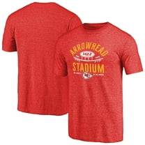 Men's Heathered Red Kansas City Chiefs Hometown Collection Tri-Blend T-Shirt