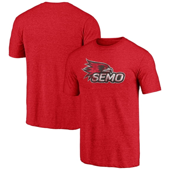 Men's Heathered Red SEMO Redhawks Classic Primary Tri-Blend T-Shirt
