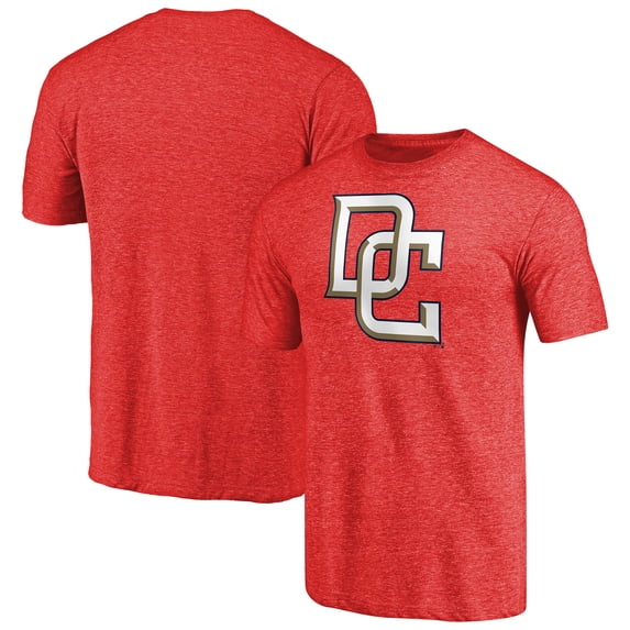 Men's Heathered Red Washington Nationals Cooperstown Collection Forbes Tri-Blend T-Shirt