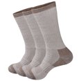 thumbnail image 1 of Men's Heavy Cushion Wool Blend Hiking Outdoor Crew Socks with Moisture Wicking, 1 of 7