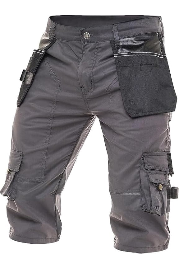 Men’s Heavy Duty Cargo Work Shorts – Cordura Reinforced, Multi‑Pocket Utility Carpenter Shorts for Construction