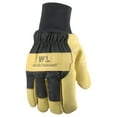 thumbnail image 1 of Men's Heavy Duty Leather Winter Work Gloves with Thinsulate Insulation (Wells Lamont 5127XL), Palomino with Black Back, X-Large, 1 of 2