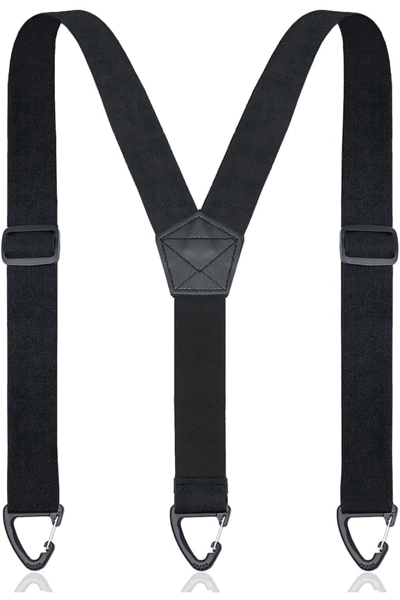 Men's Heavy Duty Suspenders - 1.5 Inch Wide Y-Back Design with 3 Snap Loops,Adjustable Hidden Work Suspenders