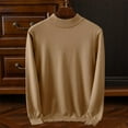 thumbnail image 1 of Men's Heavy Knit Turtleneck Pullover Sweater Winter Warmth Thermal Design, 1 of 6