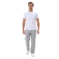 thumbnail image 1 of Men's Heavy Weight Fleece Open Bottom Sweatpants with Pockets, Heather Grey 3XL, 1 Pack, 1 of 6