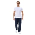 thumbnail image 1 of Men's Heavy Weight Fleece Open Bottom Sweatpants with Pockets, NAVY L, 1 Pack, 1 of 6