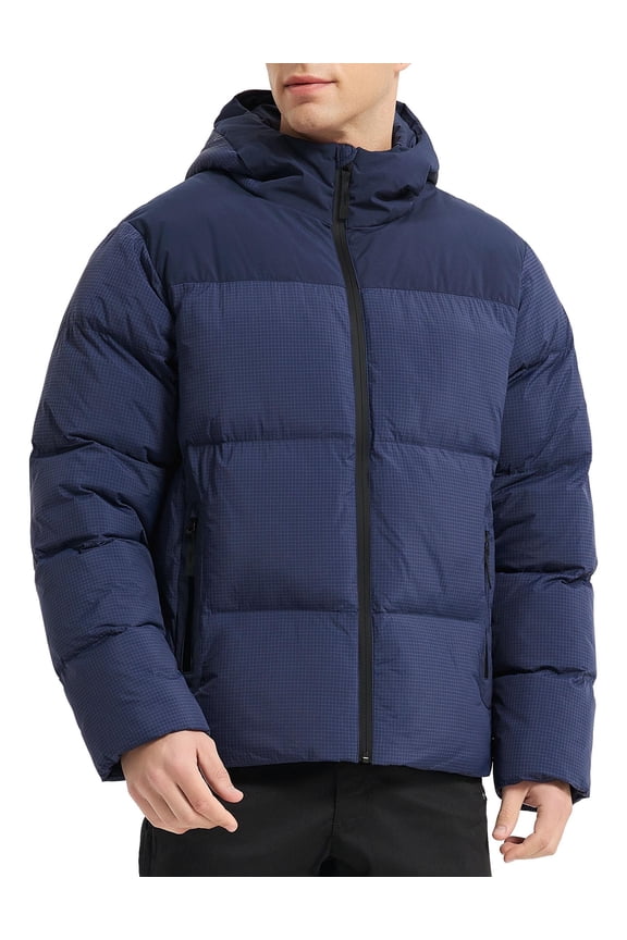 Men's Heavy Winter Coat Waterproof Sorona Quilted Performance Parka Jacket Men with Hood