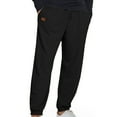 thumbnail image 1 of Men's Heavyweight Cargo Fleece Sweatpants Stretch Elastic Waist Joggers Sport Pants Drawstring Trousers Men Solid Color Pocket Draw Rope Foot Binding Trousers with Pockets, 1 of 8