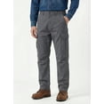 thumbnail image 1 of Men's Heavyweight Cargo Pants Regular Fit 100% Cotton Multi-Pocket Work Trousers with Elastic Waist, 1 of 12